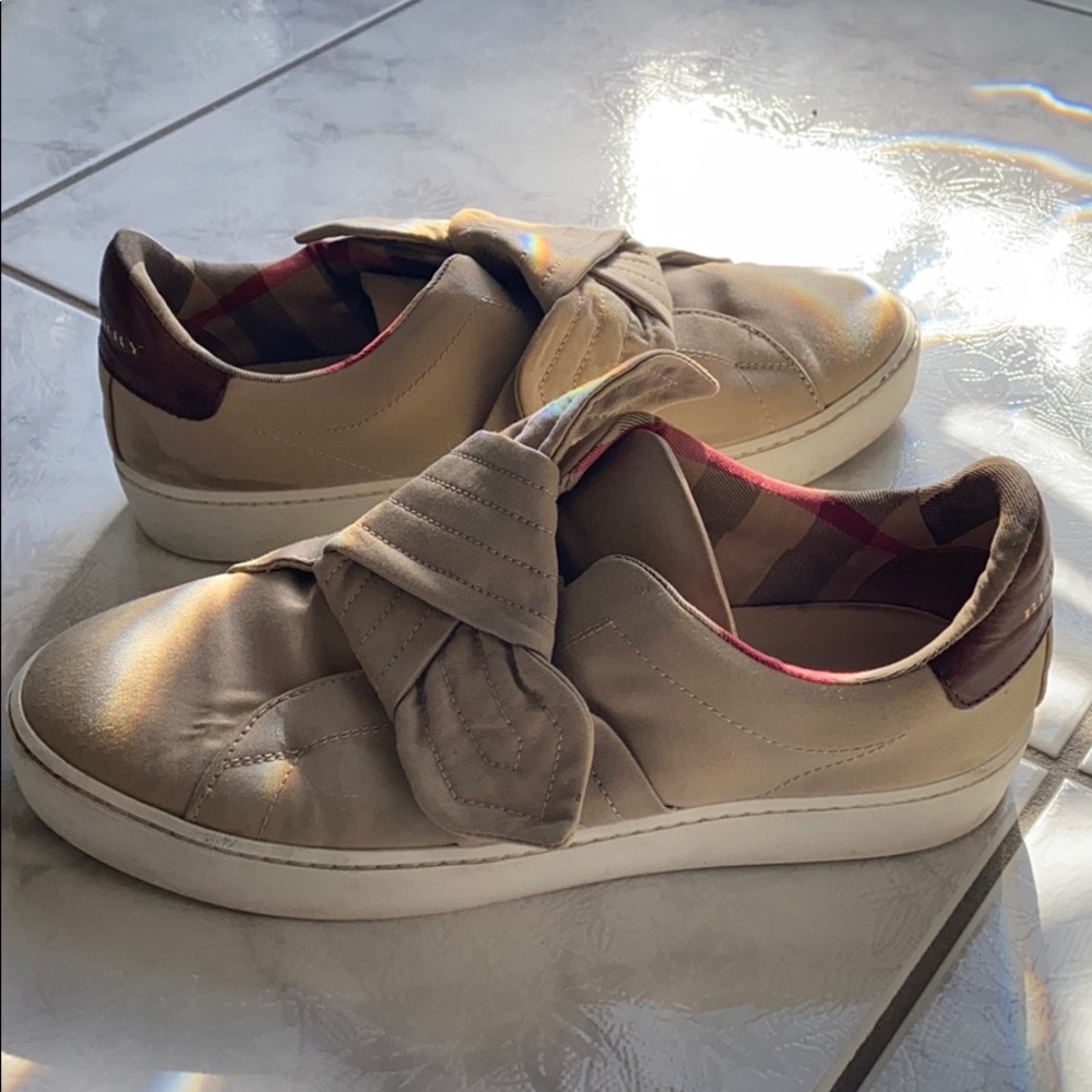 Not for sale currently! Burberry slip ons!!!